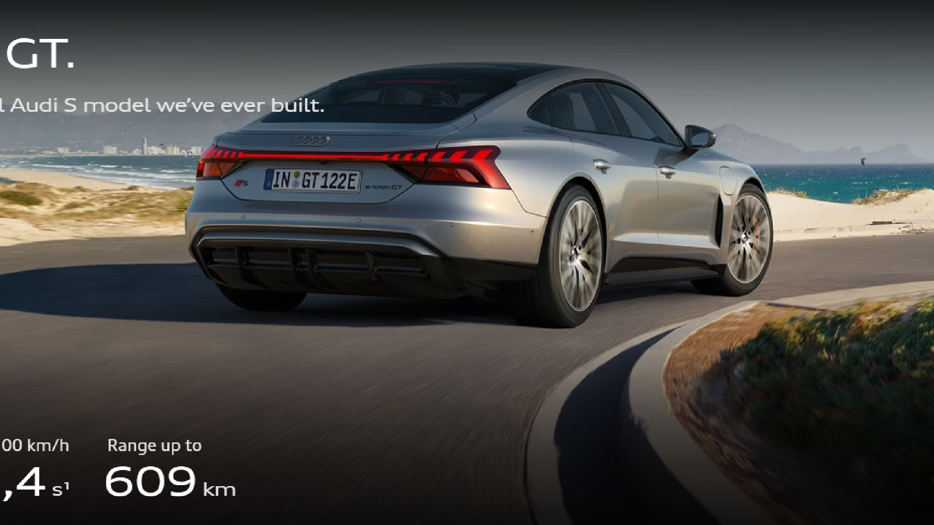 S e-tron GT. The most powerful Audi S model we’ve ever built.